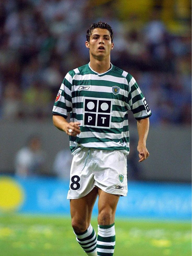 Sporting Portugal 2003/04 Home (S) RONALDO #28