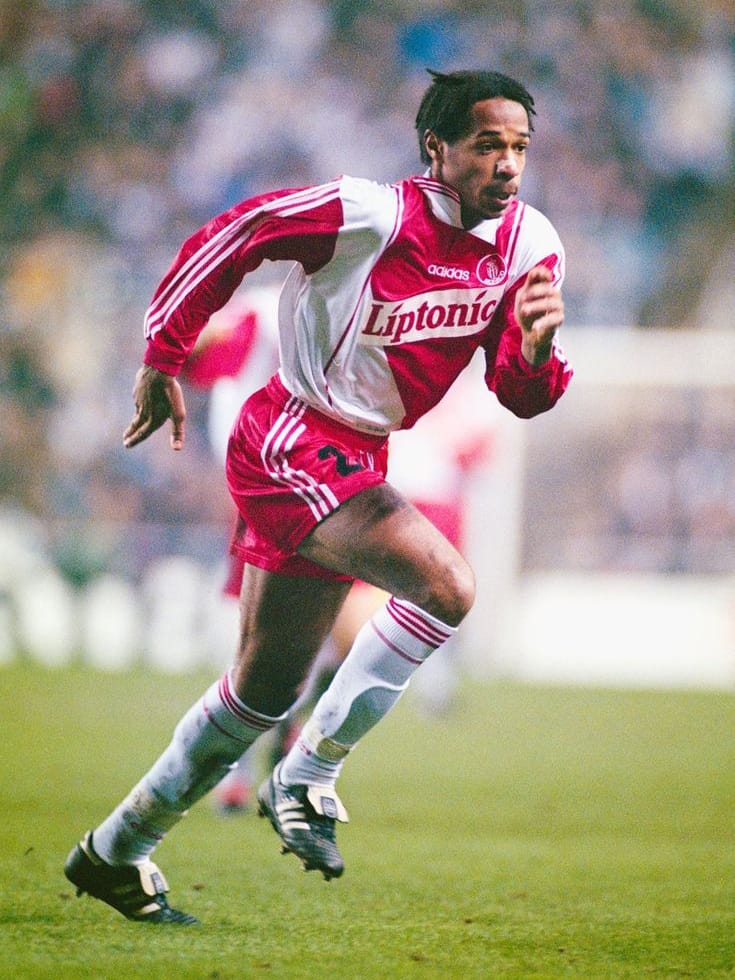 Maillot AS Monaco 1996/97 Home (L) HENRY #28