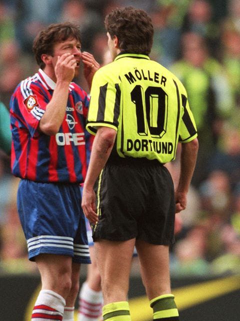 Maillot Borussia Dortmund 1996/97 Home (M) MÖLLER #10 L/S