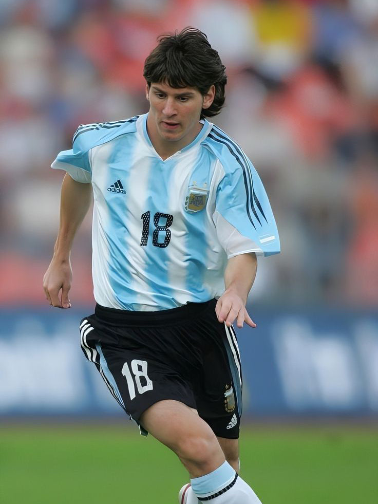 Maillot Argentine 2004/06 Home (M) MESSI #18