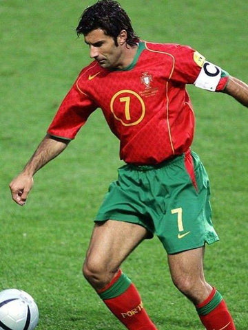 Maillot Vintage Portugal Années 2000 #7 Figo Taille XXL - état Correct