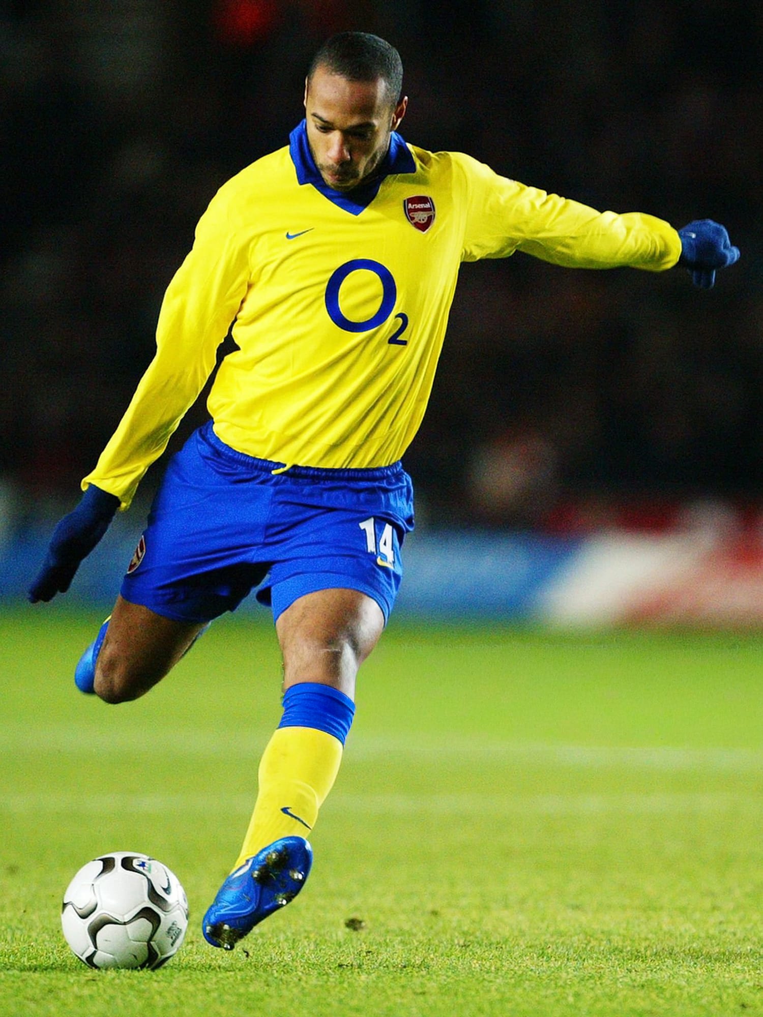 Maillot Arsenal 2003/04 Away (L) HENRY #14 L/S UCL