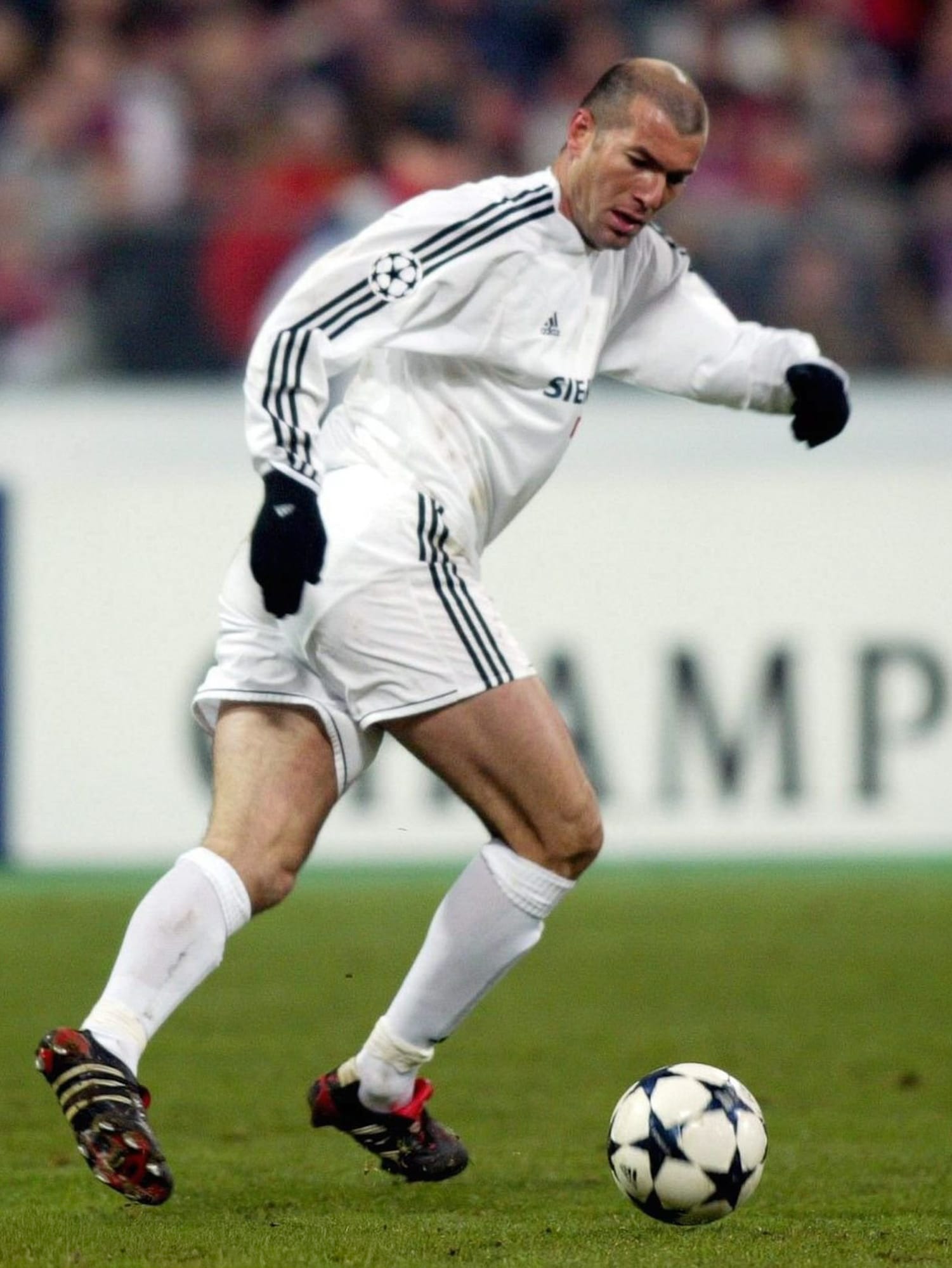 Maillot Real Madrid 2003/04 Home (L) ZIDANE #5 L/S UCL