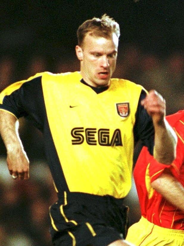 Maillot Arsenal 1999/00 Away (L) BERGKAMP #10