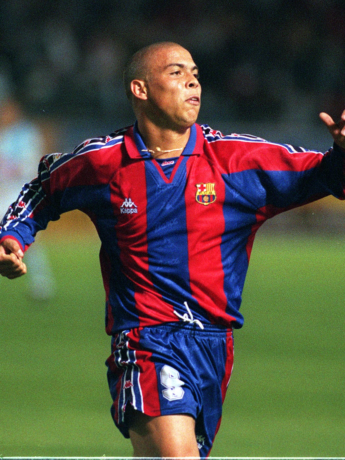 FC Barcelona 1996/97 Home (M) RONALDO #9 L/S