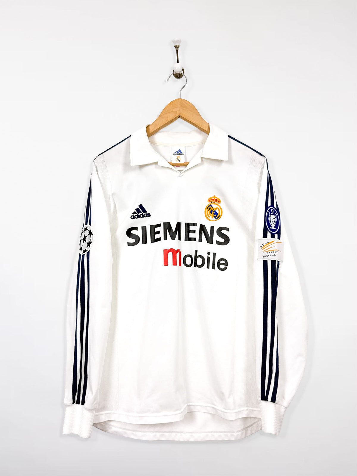 Maillot Real Madrid 2002/03 Home (M) RONALDO #11 - Player Issue L/S