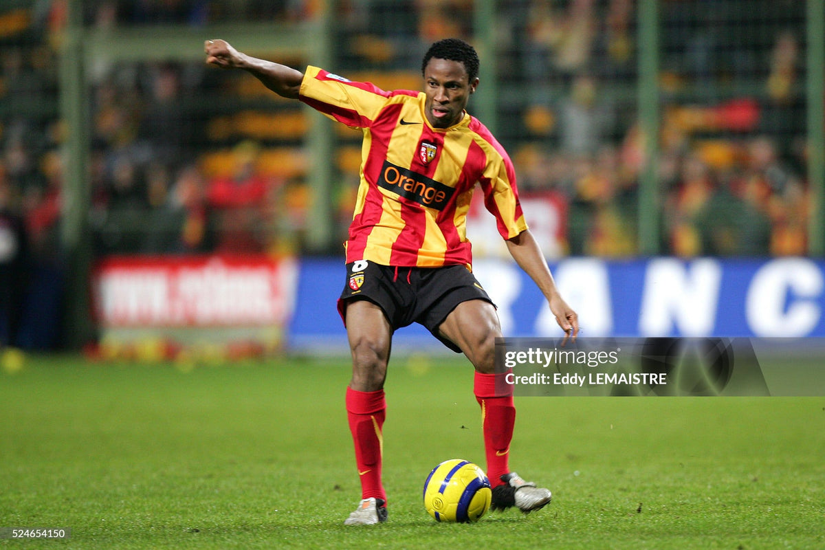 Maillot RC Lens 2005/06 Home  (M) KEITA #8 Player Issue L/S