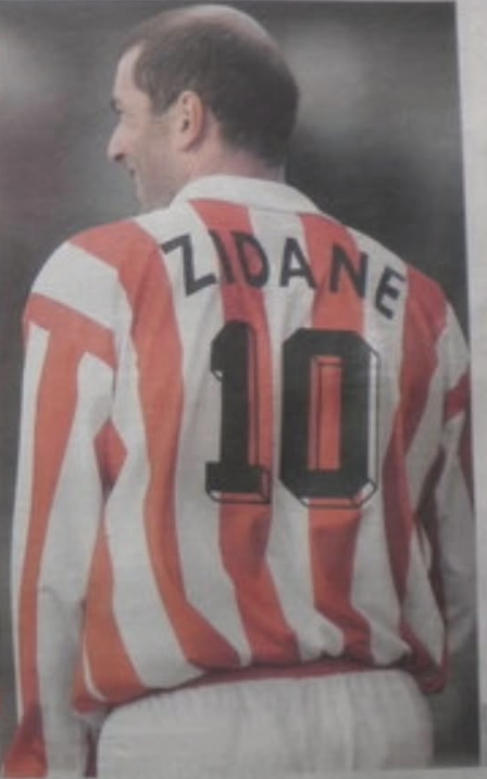 Maillot AS Cannes Centenaire 2001/02 (XL) ZIDANE #10 L/S
